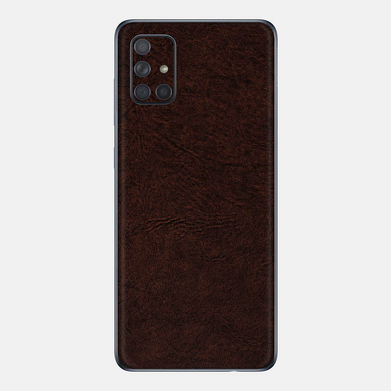 Brown Leather Glass Back