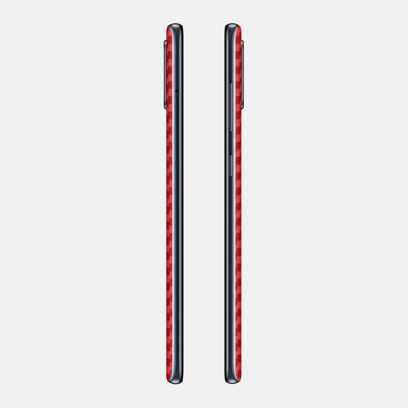 Carbon Fibre Red Glass Back