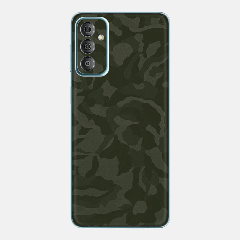 Green Camo Glass Back