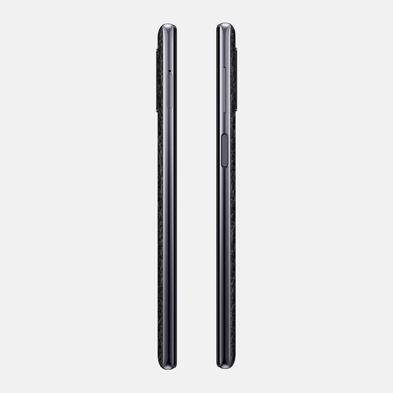 Black Leather Glass Back