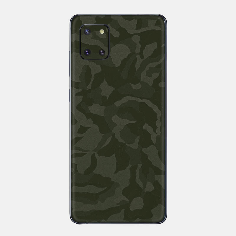 Green Camo Glass Back