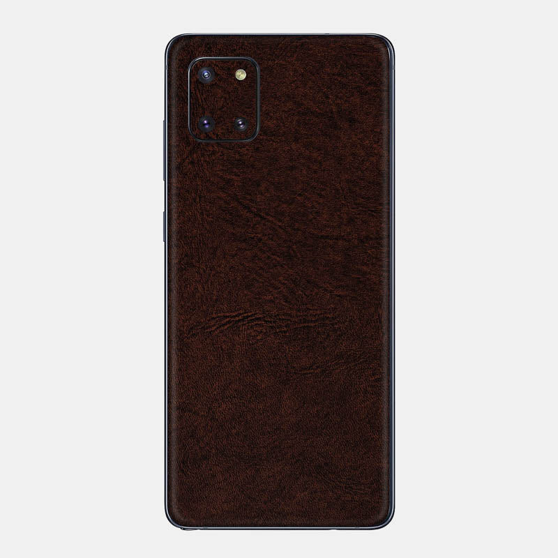 Brown Leather Glass Back