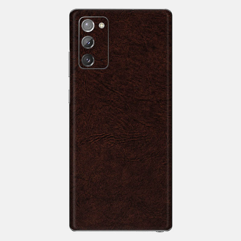 Brown Leather Glass Back