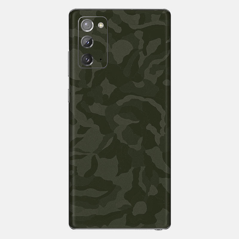 Green Camo Glass Back