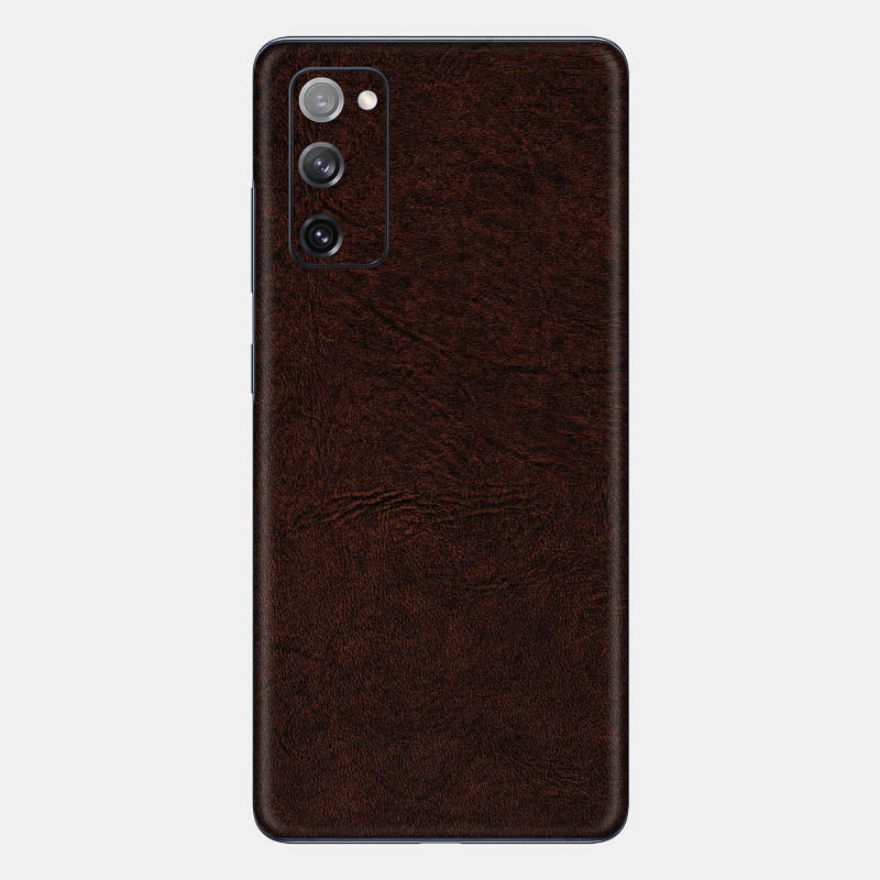 Brown Leather Glass Back