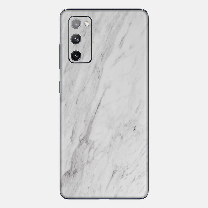White Marble Glass Back