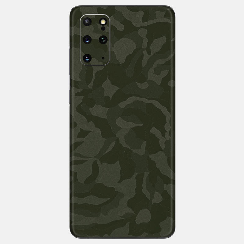 Green Camo Glass Back