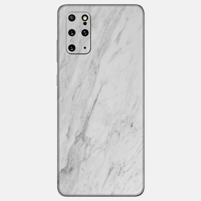 White Marble Glass Back