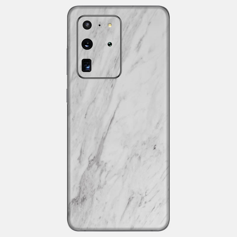White Marble Glass Back