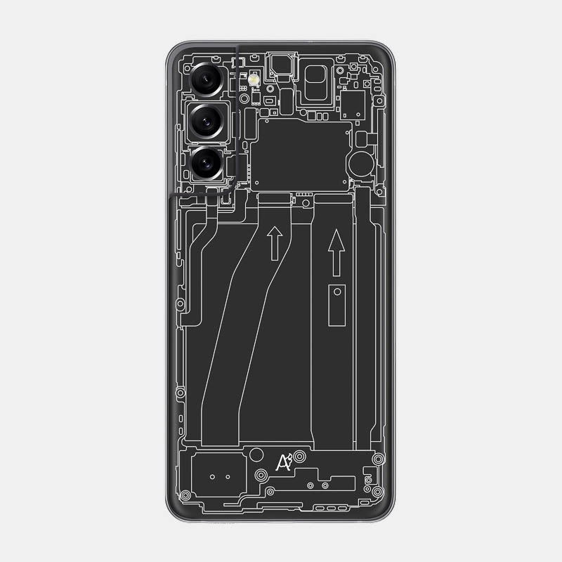 Teardown Black Glass Back