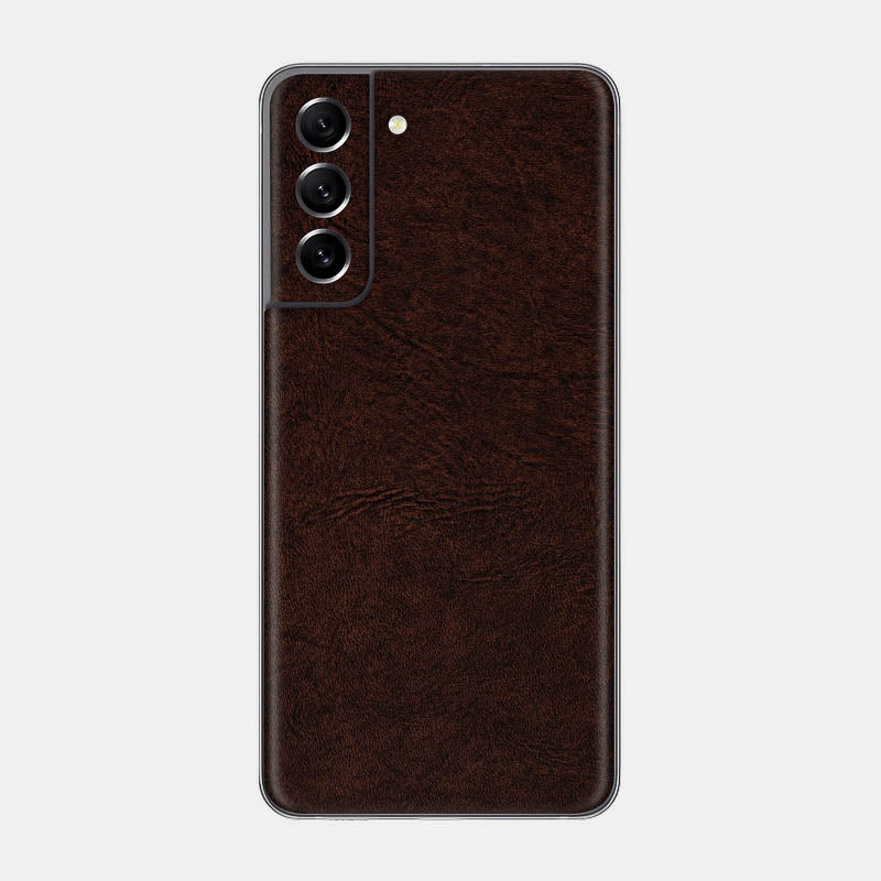 Brown Leather Glass Back