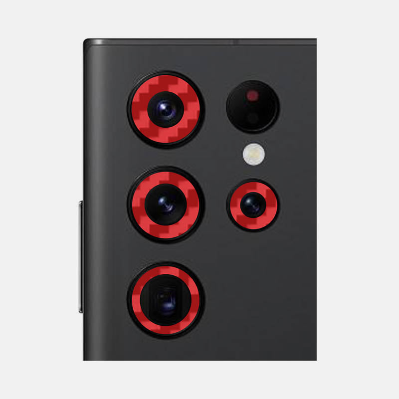 Carbon Fibre Red Pack of 2