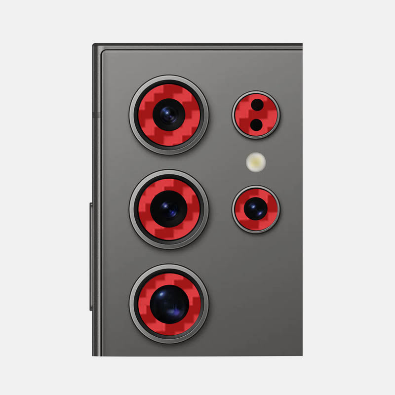 Carbon Fibre Red Pack of 2