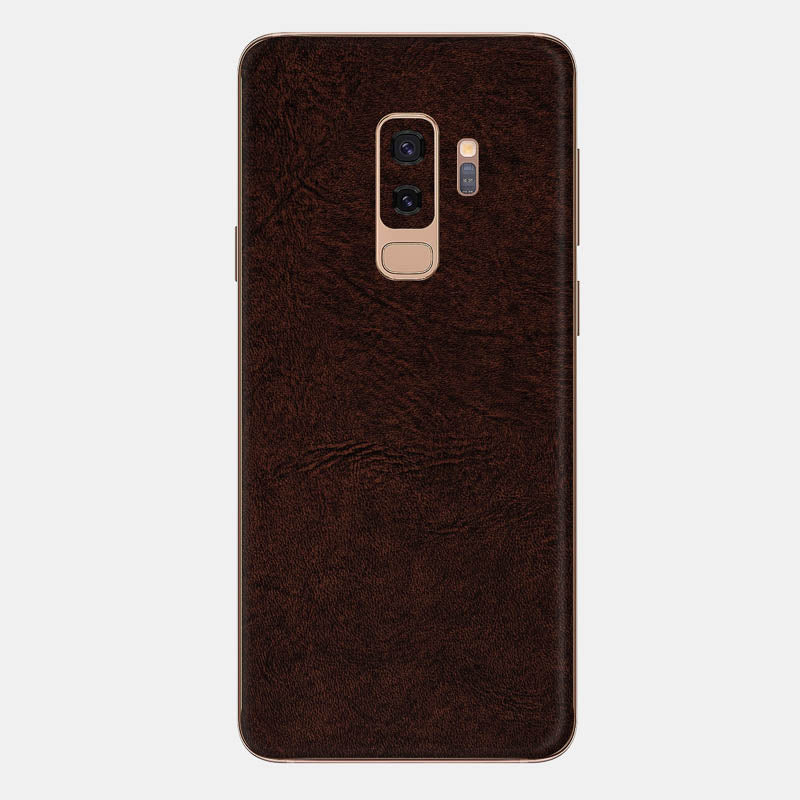 Brown Leather Glass Back