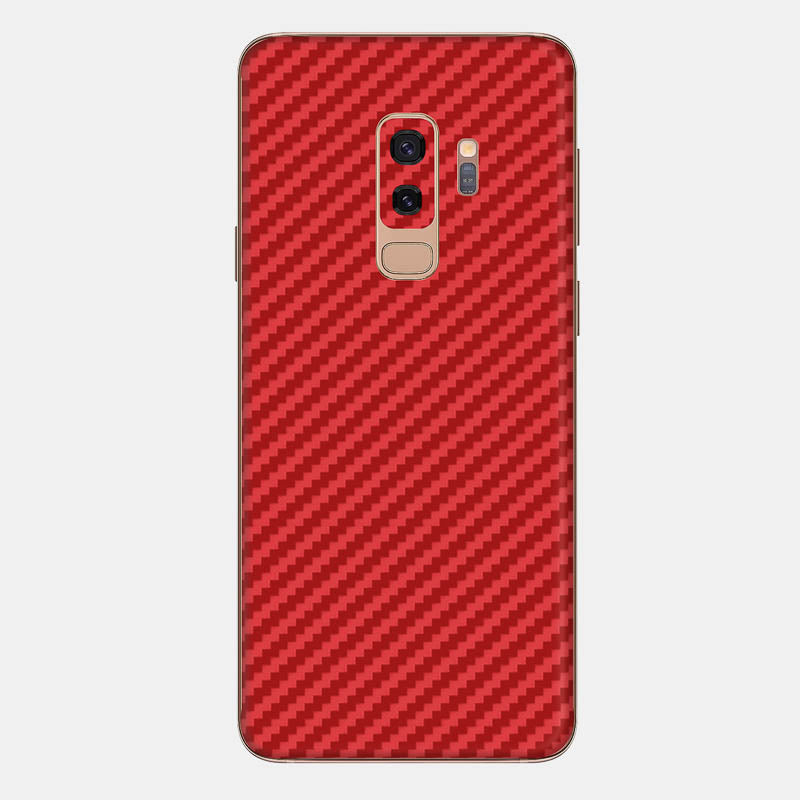 Carbon Fibre Red Glass Back