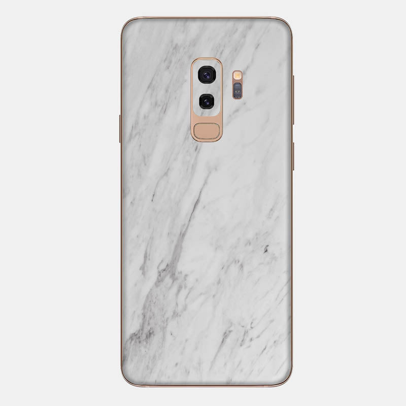 White Marble Glass Back