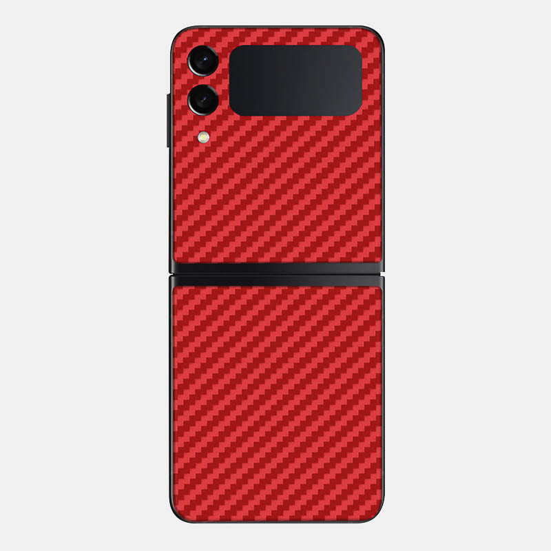 Carbon Fibre Red Glass Back
