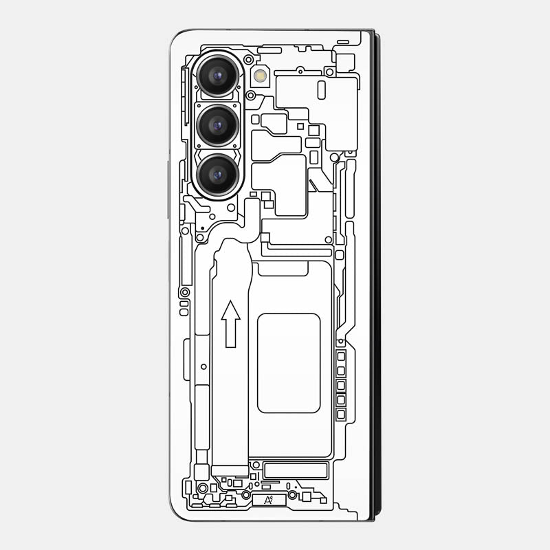 Teardown White Glass Back
