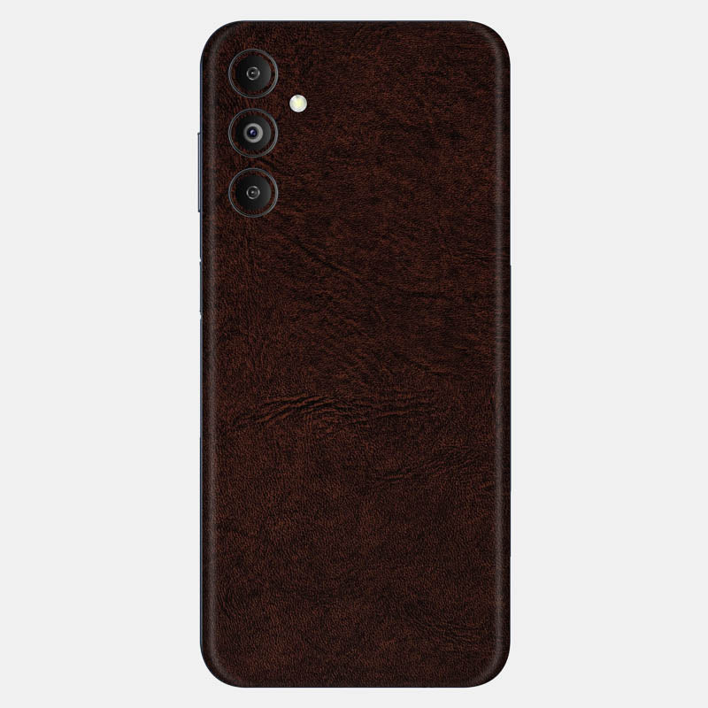 Brown Leather Glass Back