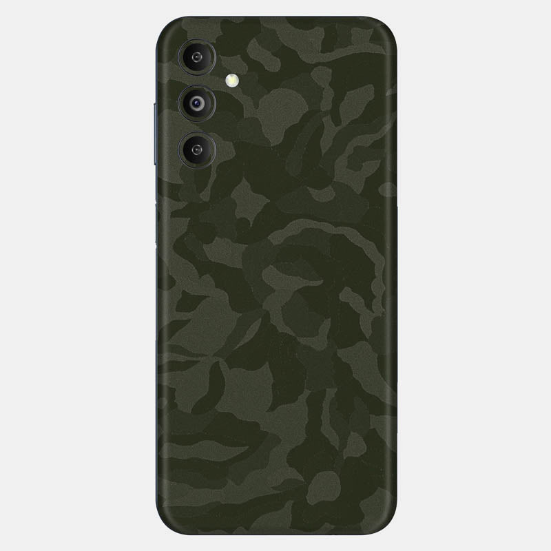 Green Camo Glass Back