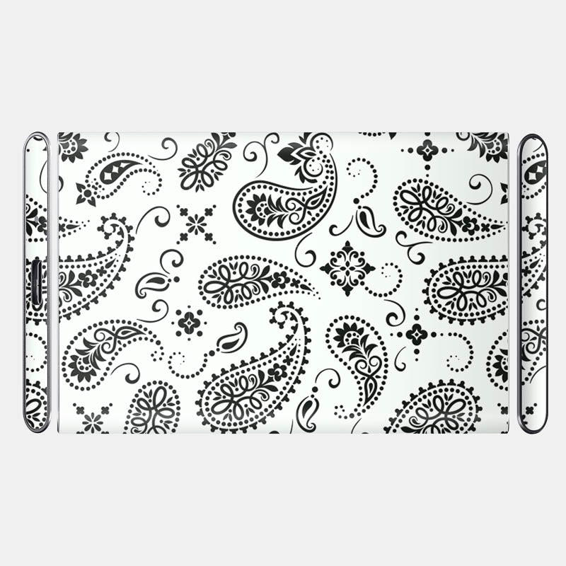 Full Body White Paisley