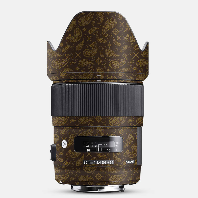 Brown Paisley Full Body