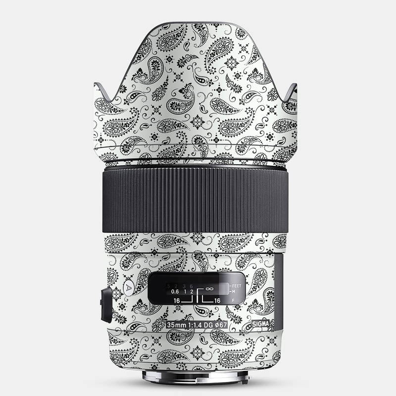 White Paisley Full Body