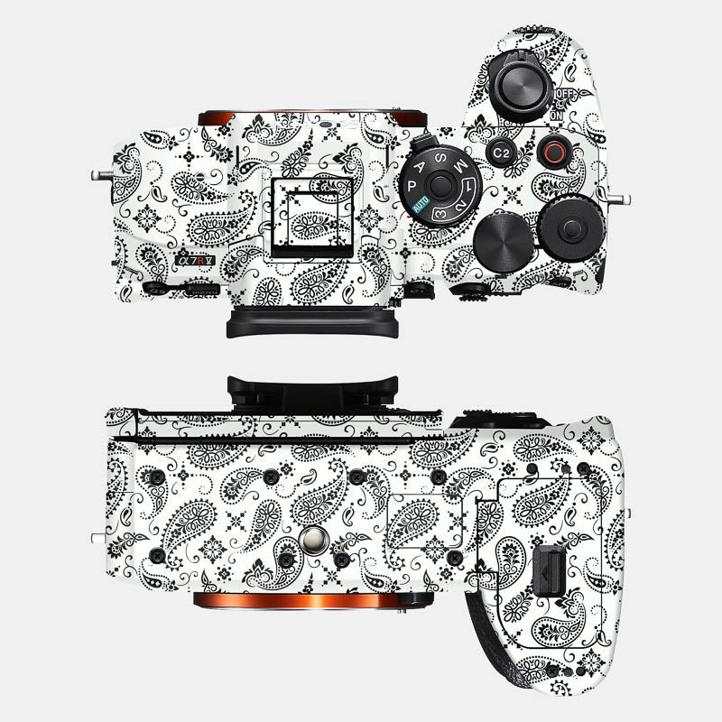 White Paisley Full Body