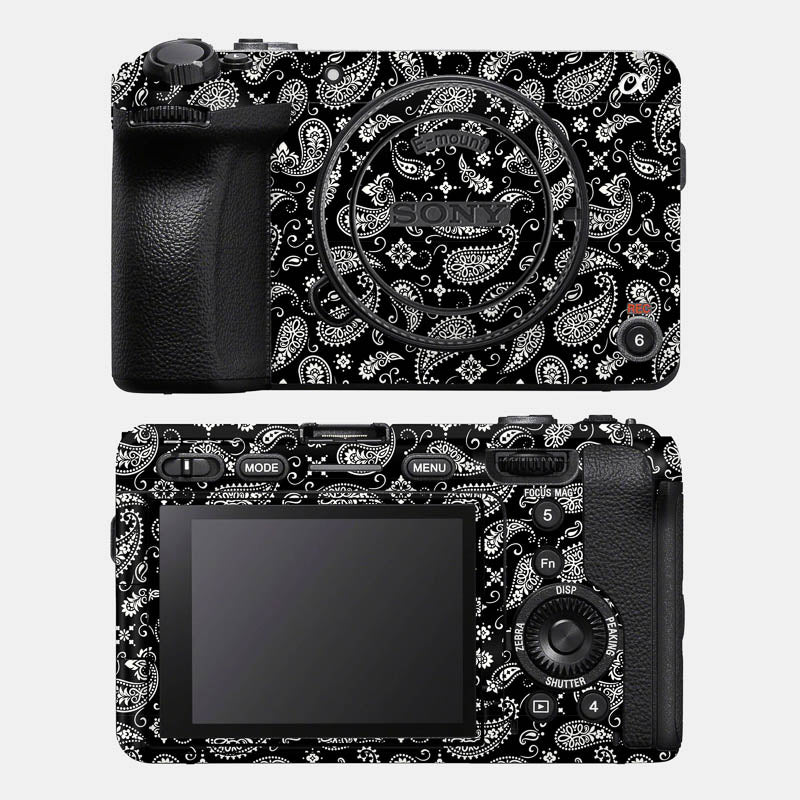 Black Paisley Full Body