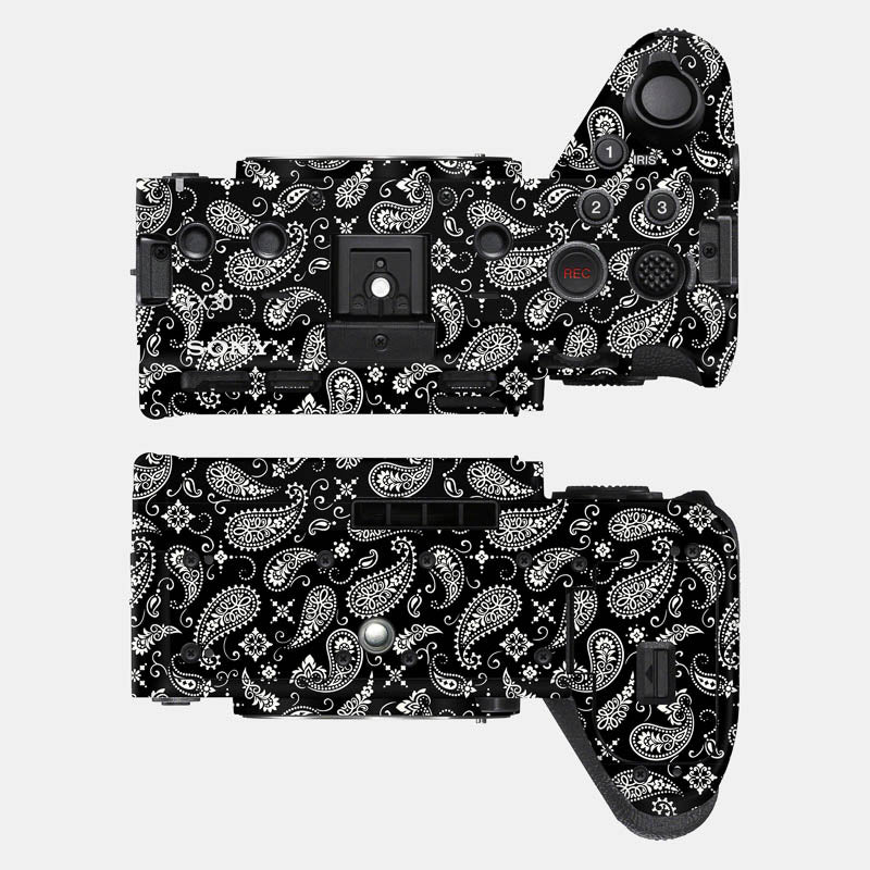 Black Paisley Full Body