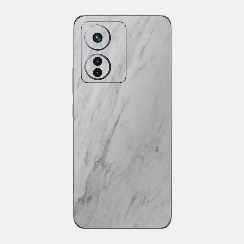 White Marble Glass Back