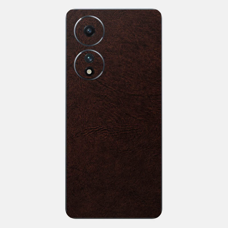 Brown Leather Glass Back