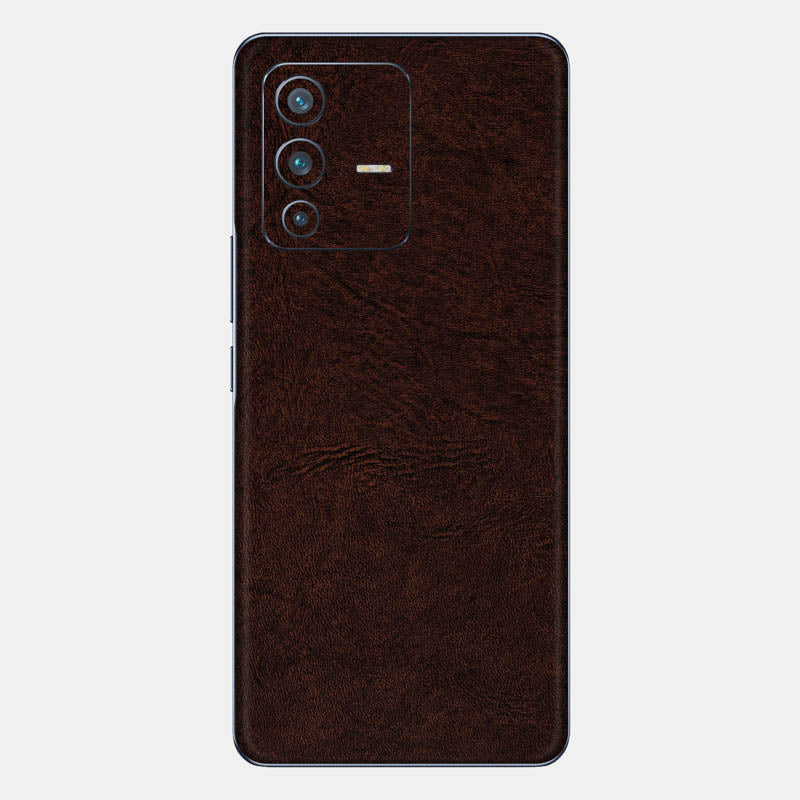 Brown Leather Glass Back
