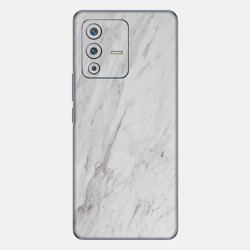 White Marble Glass Back