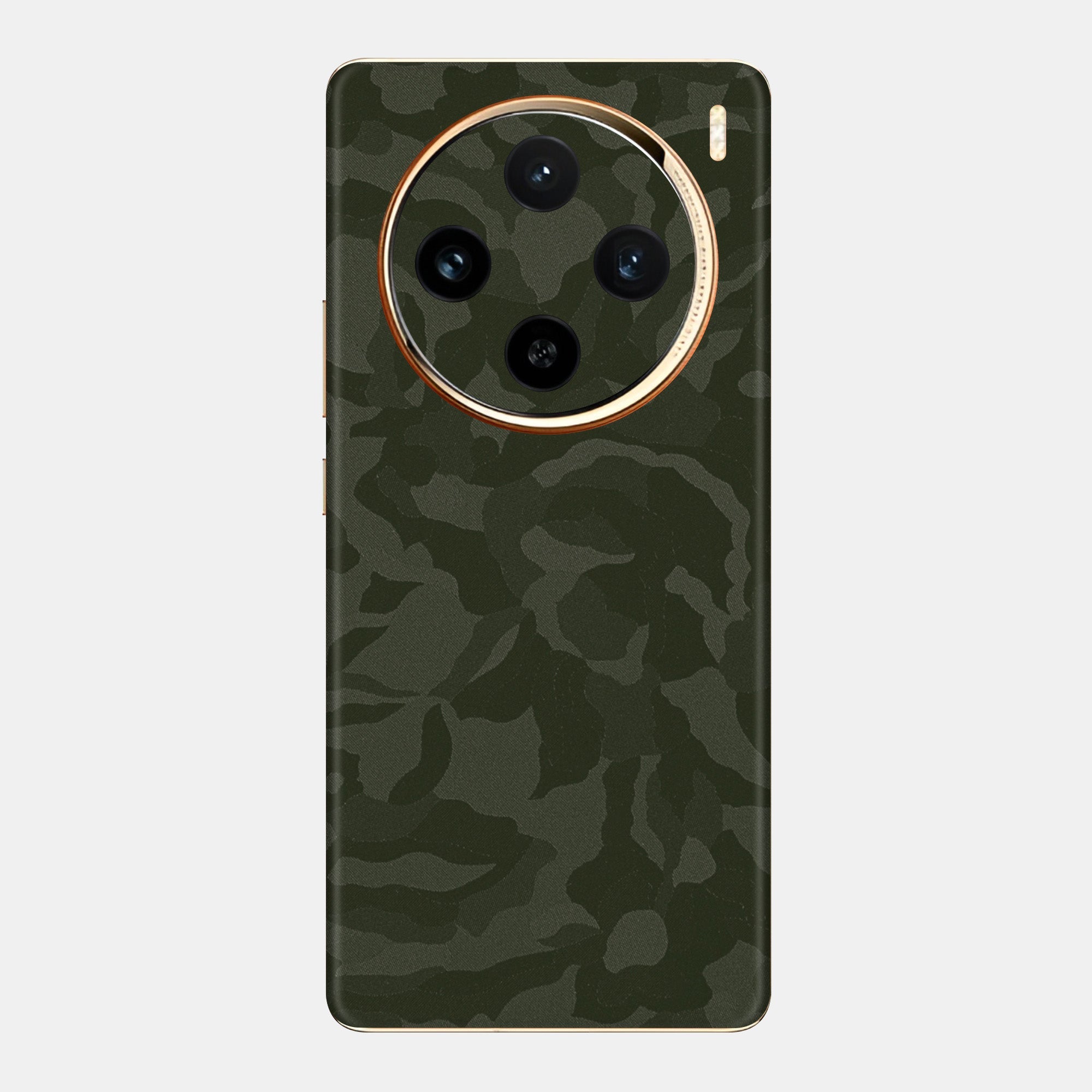 Green Camo Glass Back