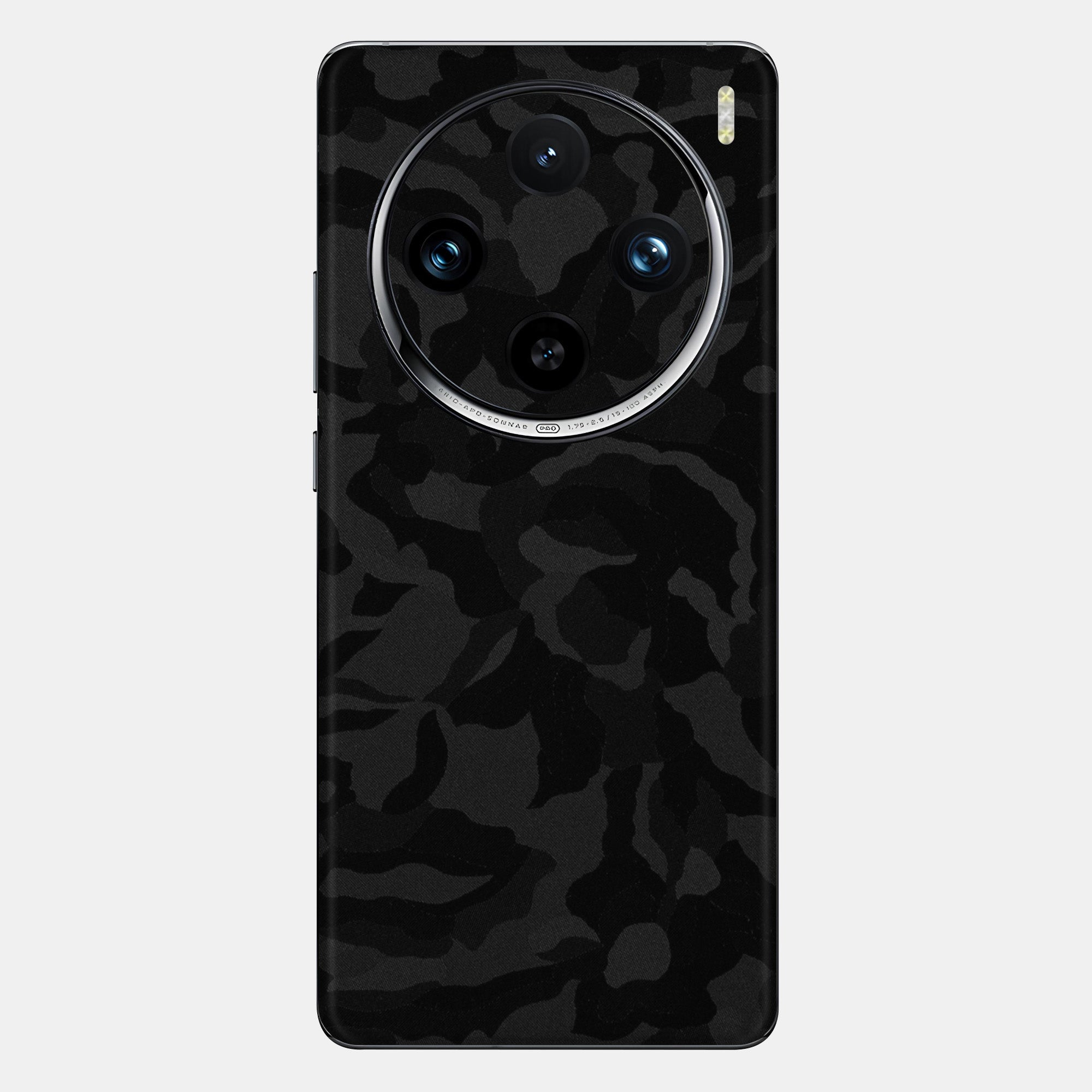 Black Camo Glass Back