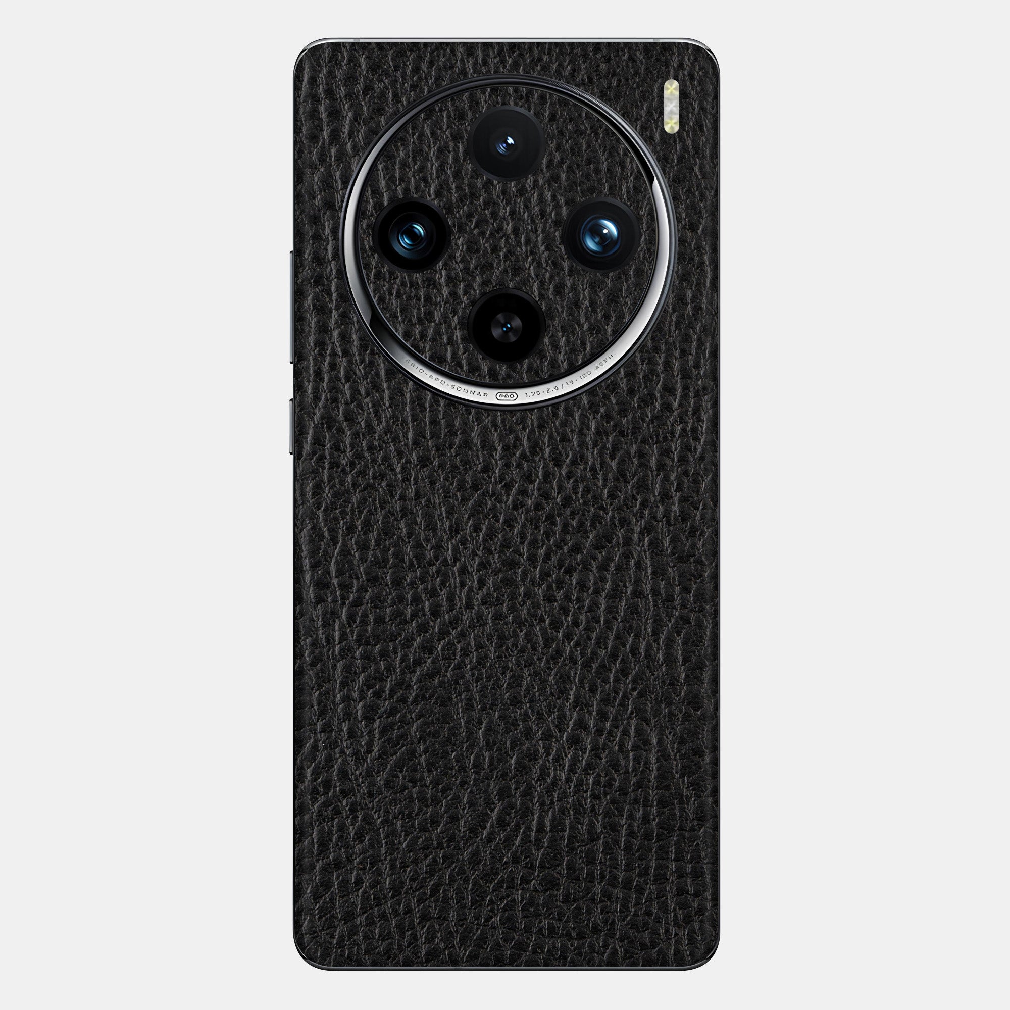 Black Leather Glass Back