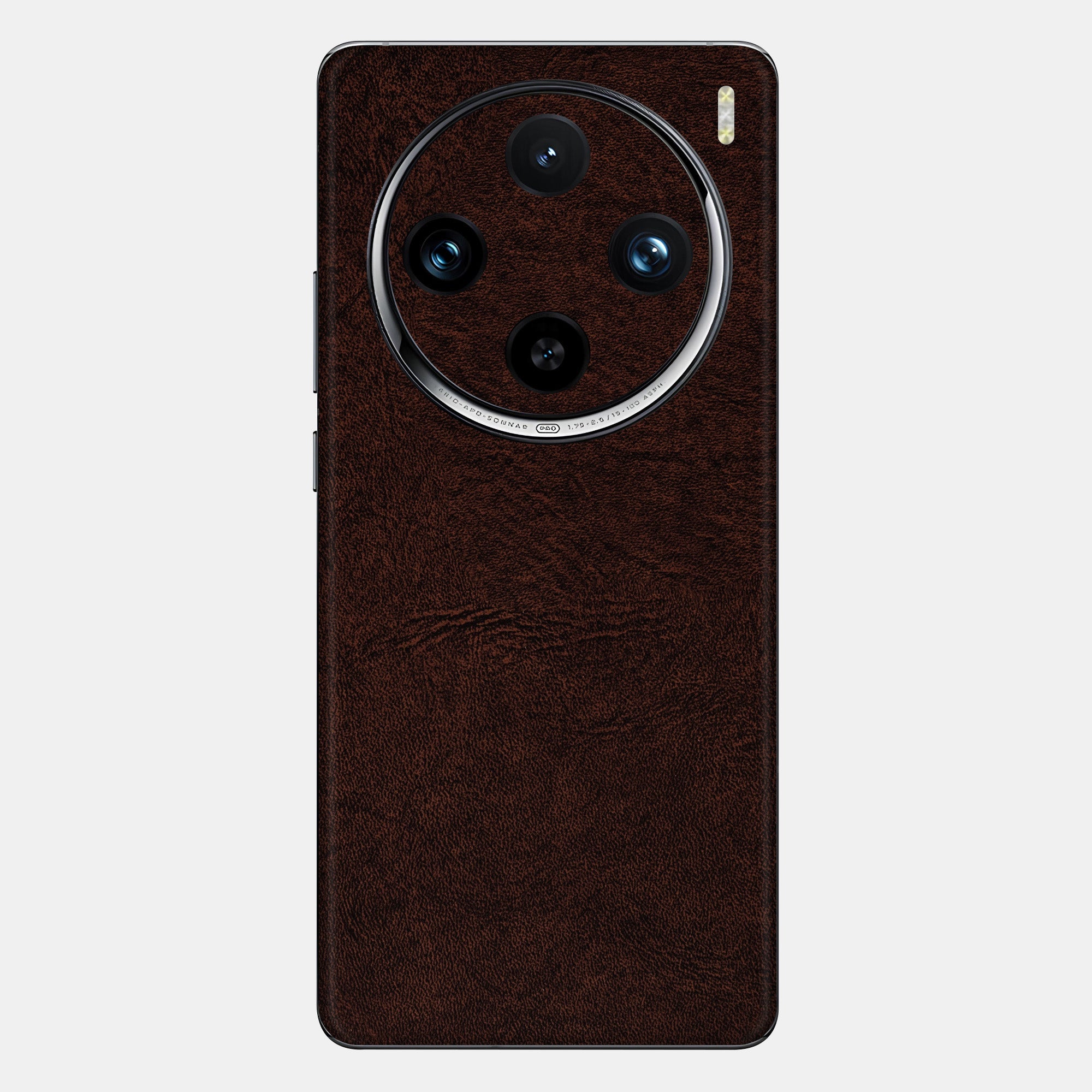 Brown Leather Glass Back