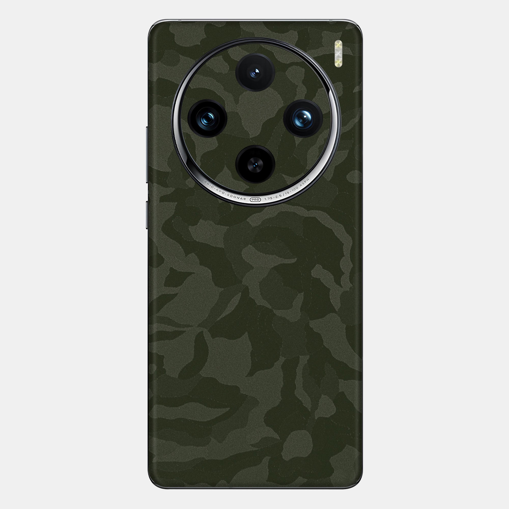 Green Camo Glass Back