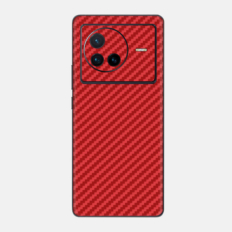 Carbon Fibre Red Glass Back