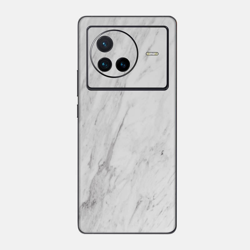 White Marble Glass Back
