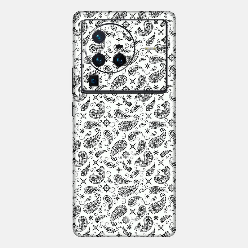White Paisley Full Back