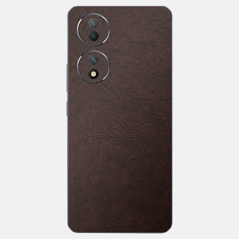Brown Leather Glass Back