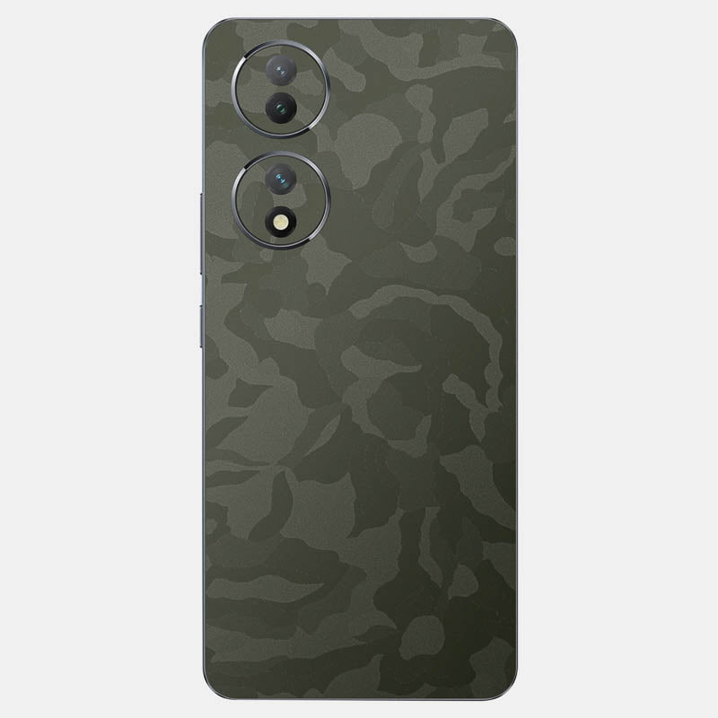 Green Camo Glass Back