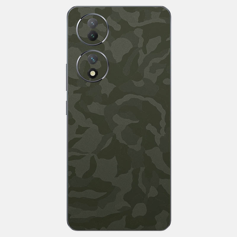 Green Camo Glass Back