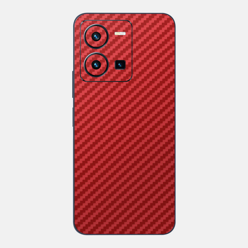 Carbon Fibre Red Glass Back