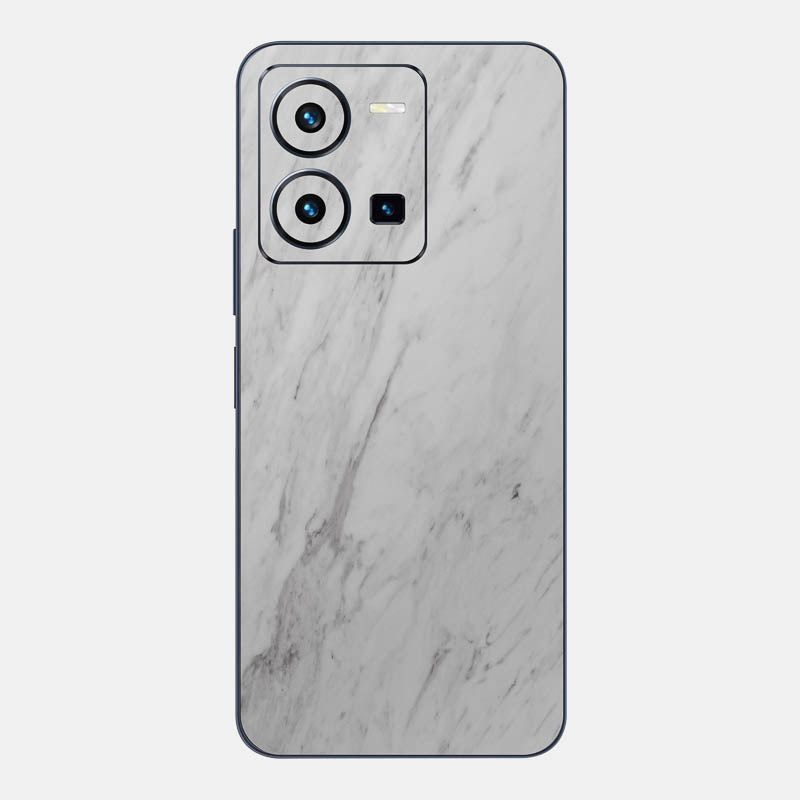 White Marble Glass Back