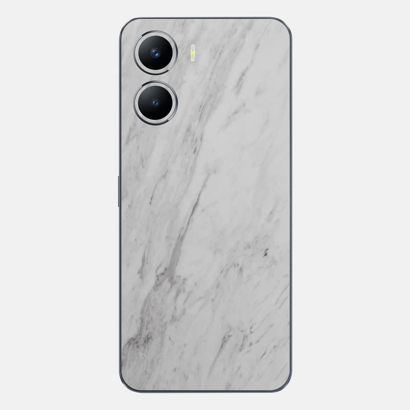 White Marble Glass Back
