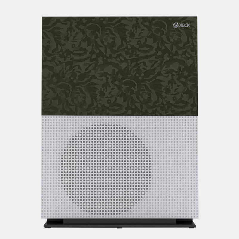 Green Camo Glass Back