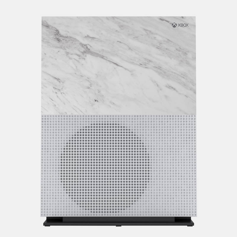 White Marble Glass Back